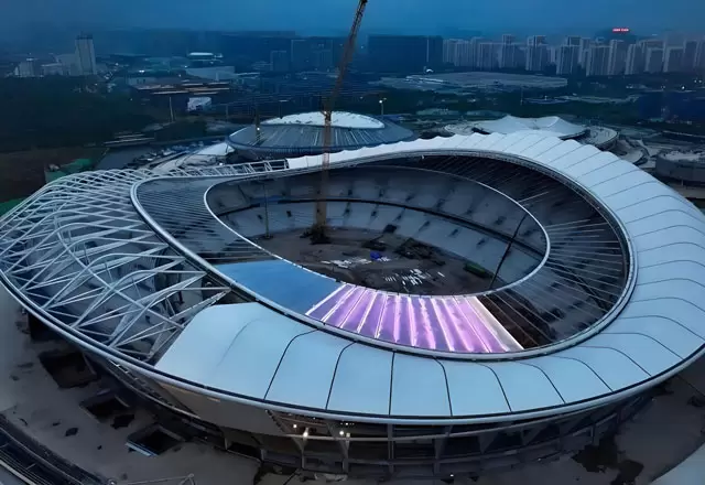 &Eacute;clairage de fa&ccedil;ade pour le stade de Wuxi