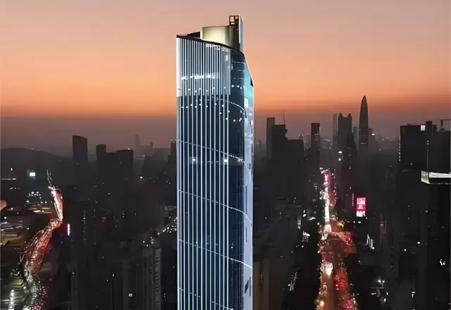 &Eacute;clairage de fa&ccedil;ade pour un immeuble de grande hauteur &agrave; Shenzhen