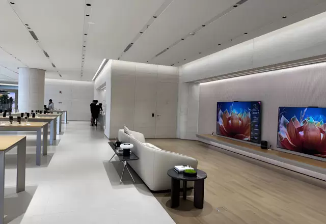 &Eacute;clairage de la boutique Huawei