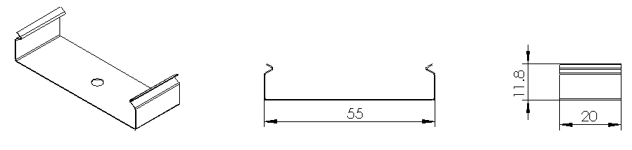 Type 1, pince m&eacute;tallique