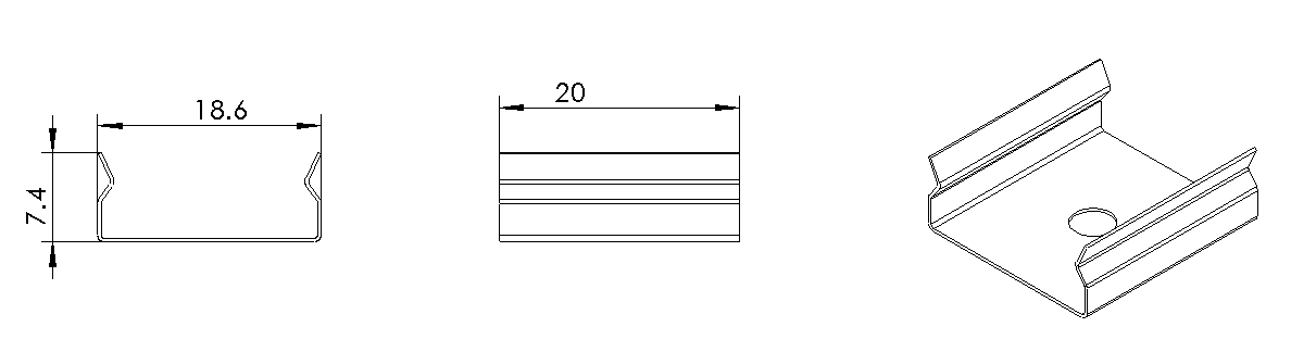 Type 1, pince m&eacute;tallique