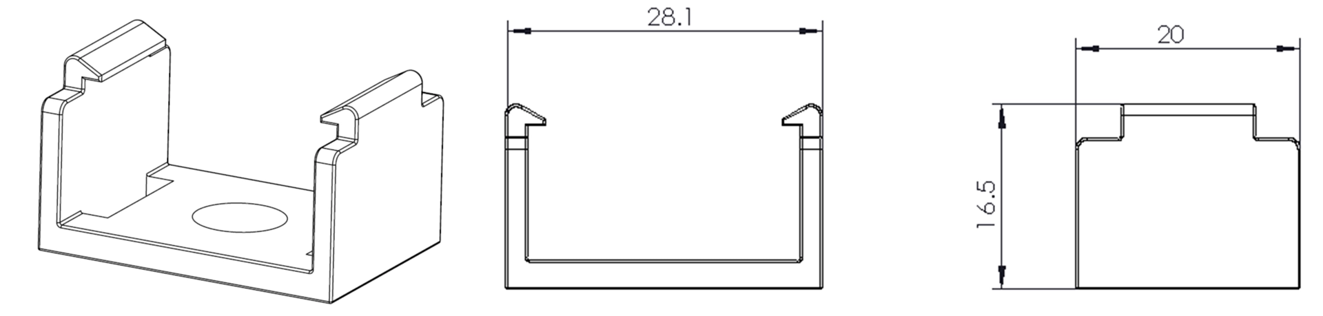 Type 1, clips transparents pour application int&eacute;rieure