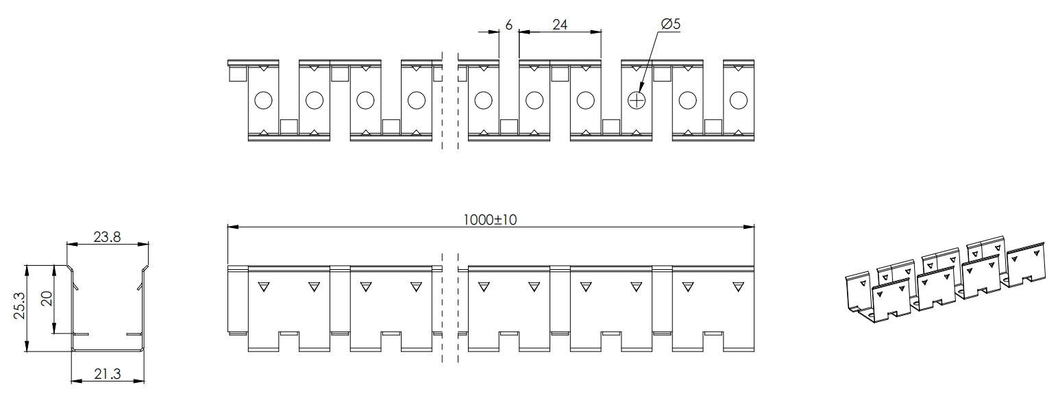 Type 4, cha&icirc;ne en acier inoxydable