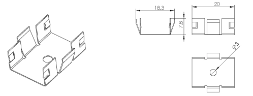 Type 1, pince m&eacute;tallique