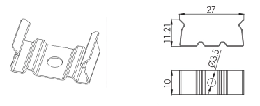 Type 2, clip m&eacute;tallique