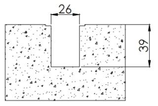 1. Rainurage sur la surface d'installation 